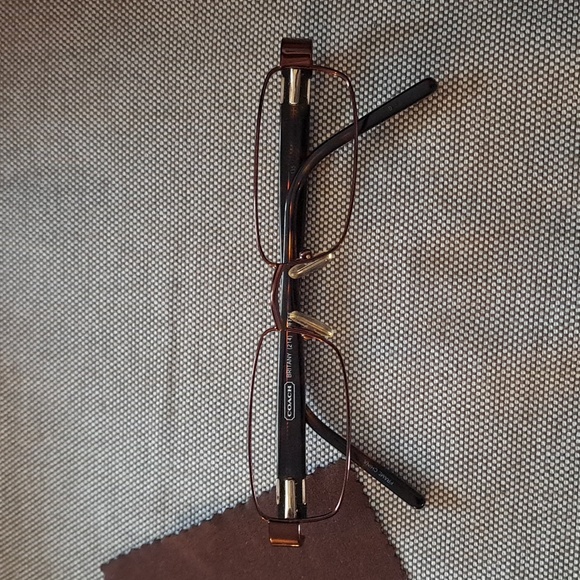 Coach Eyeglasses Frames Brown Black Signature Monogram - Picture 10 of 12